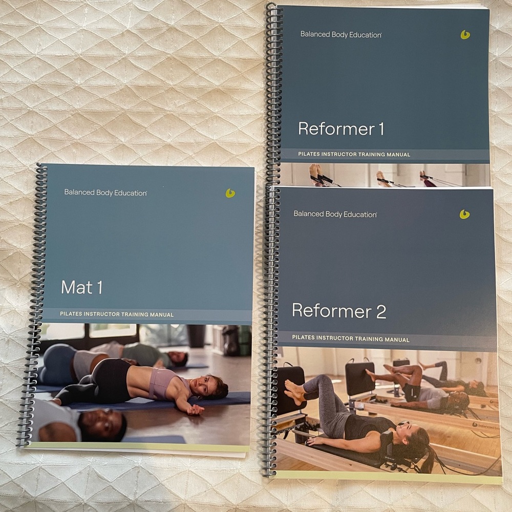 Balanced Body Pilates Instructor Manuals - (Mat 1, Reformer 1, Reformer 2)